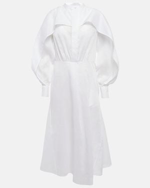 Jil Sander Cotton Shirt Dress - White