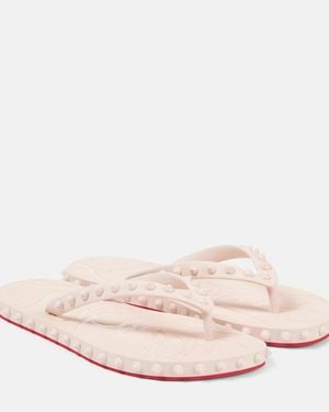 Christian Louboutin Super Loubi Thong Sandals - Pink