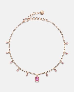 SHAY Gargantilla De Oro De 18 Ct Con Zafiro Y Diamantes - Neutro