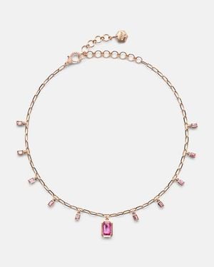 SHAY Gargantilla De Oro De 18 Ct Con Zafiro Y Diamantes - Neutro