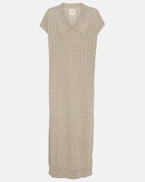 Jardin Des Orangers Cable-Knit Cashmere Jumper Dress - Natural
