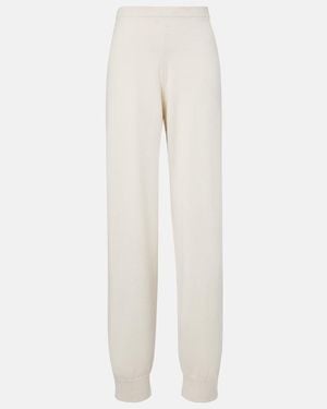 Jardin Des Orangers Cotton And Cashmere Joggers - White