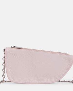 Burberry Micro Sling Shell Leather Shoulder Bag - Pink