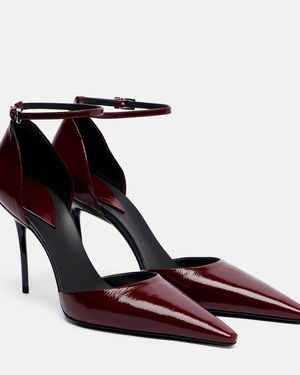 Alaïa 90 Leather Court Shoes - Red
