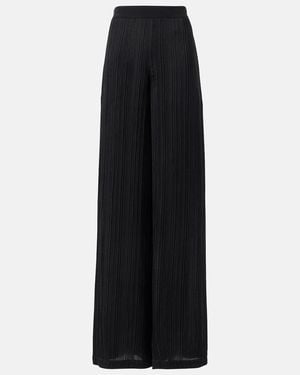 JOSEPH Mawn Pleated Wide-Leg Pants - Black