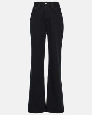 RE/DONE '70S Ultra High-Rise Wide-Leg Jeans - Blue