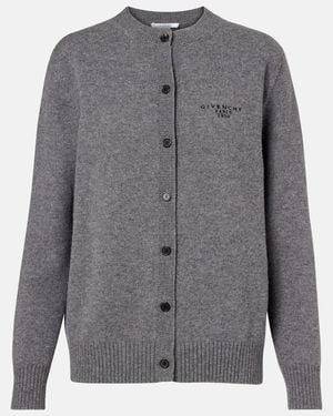 Givenchy Cardigan Aus Wolle Und Kaschmir - Grau
