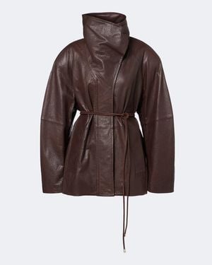 Sportmax Lederjacke - Braun