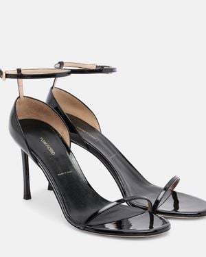 Tom Ford Sandalen Vertigo Aus Lackleder - Mettallic