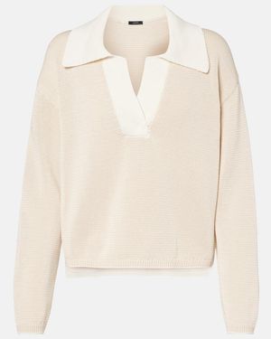 JOSEPH Polopullover Aus Baumwolle - Natur