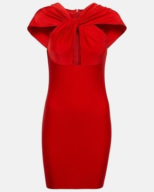 Coperni Cutout Jersey Minidress - Red