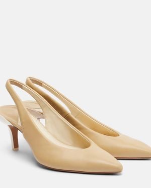 Chloé Slingback-Pumps Suzie Aus Leder - Natur