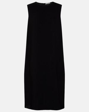 The Row Mirna Crepe Midi Dress - Black