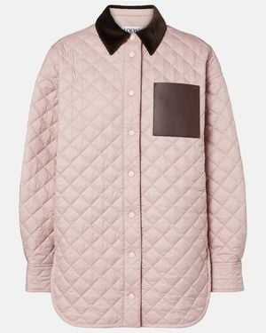 Loewe Light Quilted Jacket - Pink