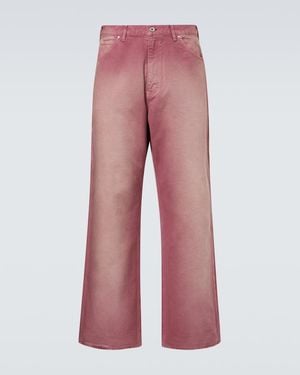 AURALEE Wide-Leg Jeans - Rot