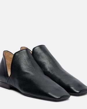 Lemaire D'Orsay Leather Ankle Boots - Black