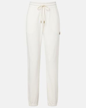 Moncler Jersey Sweatpants - White
