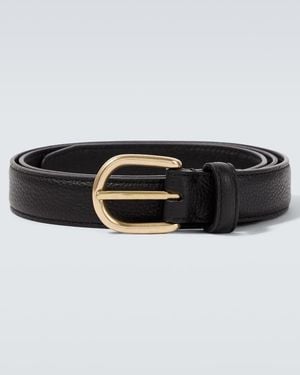 Saman Amel Cardon Leather Belt - Black