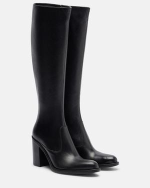 Chloé Phoenix 90 Leather Knee-High Boots - Black