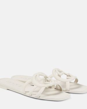 Gucci Interlocking G Slide Sandal - White