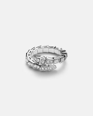 BVLGARI Anello Serpenti Viper - Bianco