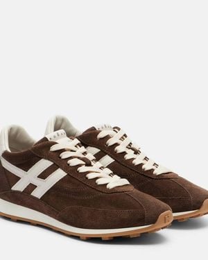 Hogan H699 Suede Trainers - Brown
