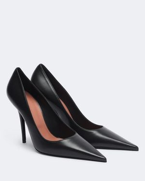 AMINA MUADDI Pumps Barbara Aus Leder - Schwarz