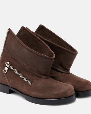 JW Anderson Suede Ankle Boots - Brown