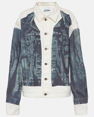 Jean Paul Gaultier Tattoo Denim Jacket - Blue