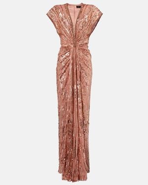Jenny Packham Zola Embellished Gown - Pink