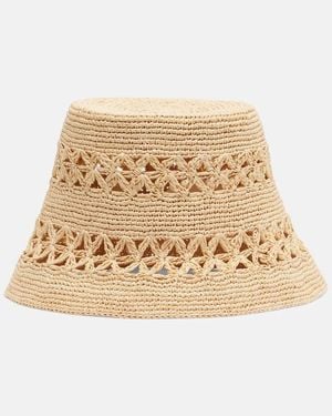 Zimmermann Raffia Bucket Hat - Natural