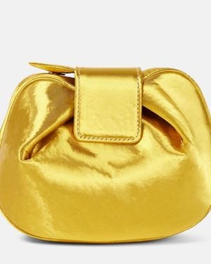 Gabriela Hearst Soft Demi Satin Clutch - Yellow