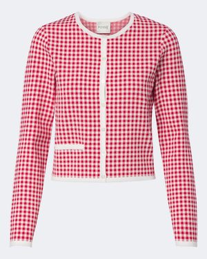 Posse Cardigan Micah A Quadri - Rosso