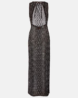 Missoni Zigzag Sequined Beach Cover-Up - Black