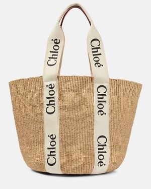Chloé X Mifuko Tote Bag Woody Large - Natur