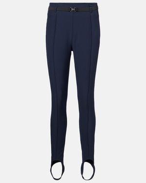 Toni Sailer Theodora Belted Stirrup Ski Pants - Blue
