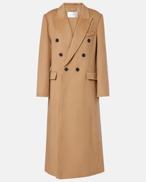 Victoria Beckham Wool And Cashmere Coat - Natural
