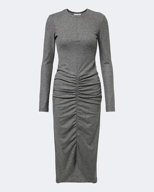 Isabel Marant Midikleid Dyling Aus Jersey - Grau