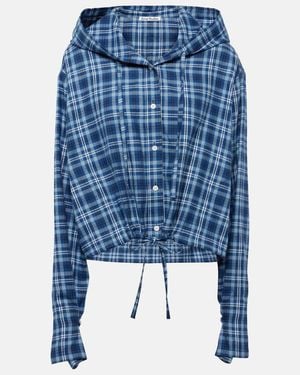 Acne Studios Hemd Sip aus Baumwollflanell - Blau