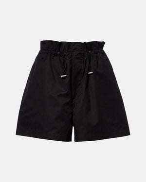 Agolde Lydia Cotton-Blend Shorts - Black
