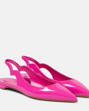 Christian Louboutin Hot Chickita Sling Patent Leather Ballet Flats - Pink
