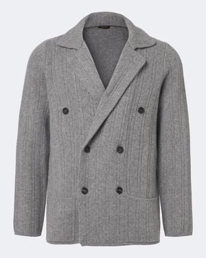 Rubinacci Cardigan Aus Cashmere - Grau