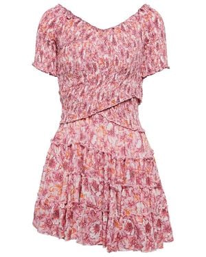 Poupette Soledad Printed Minidress - Pink
