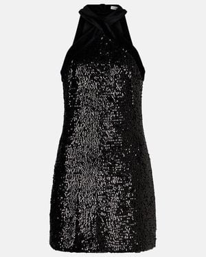 Jonathan Simkhai Isla Sequined Halterneck Minidress - Black