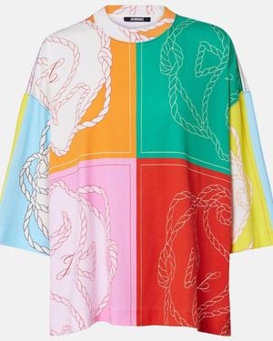 Jacquemus Camiseta Hippocampe De Jersey De Algodon - Multicolor