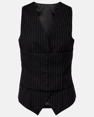 McQueen Wool Vest - Black