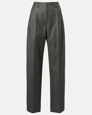 Givenchy Weite Low-Rise-Schlaghose Aus Wolle - Grau