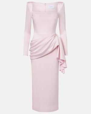 Alex Perry Cocktailkleid Aus Satin - Pink
