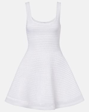 Alaïa Sleeveless Mini Dress - White
