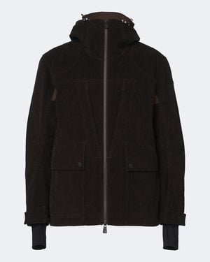 Moncler Skijacke Airolo Aus Baumwoll-Cord - Schwarz